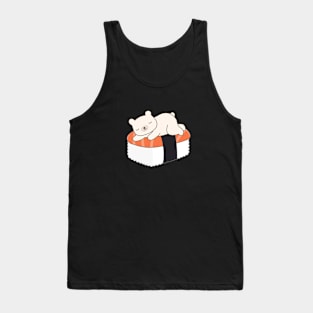Cute Polar Bear Sushi T-Shirt Tank Top